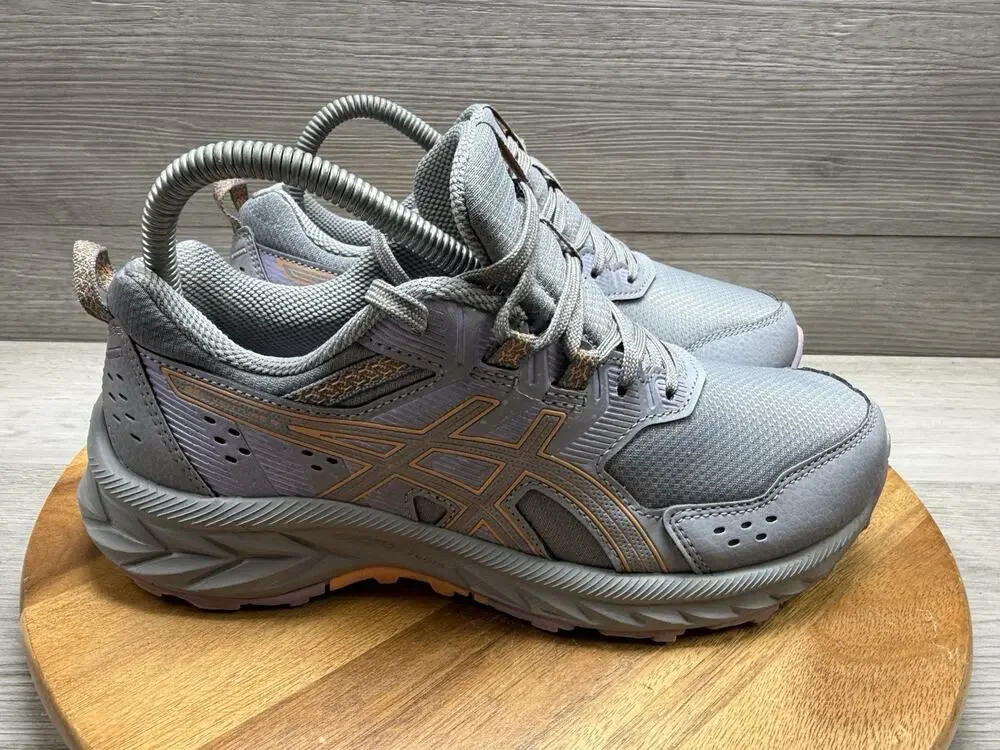Asics Gel-Venture 9 Athletic Shoes Gray And Purple. Women 7